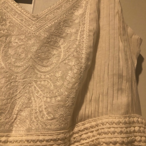 NWT Beautiful Ann Taylor Loft White Embroidery Sundress Sz 6 - Picture 4 of 10